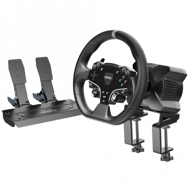 MOZA R3 Racing Simulator Wheel, Wheelbase & Pedal Bundle PC Compatible