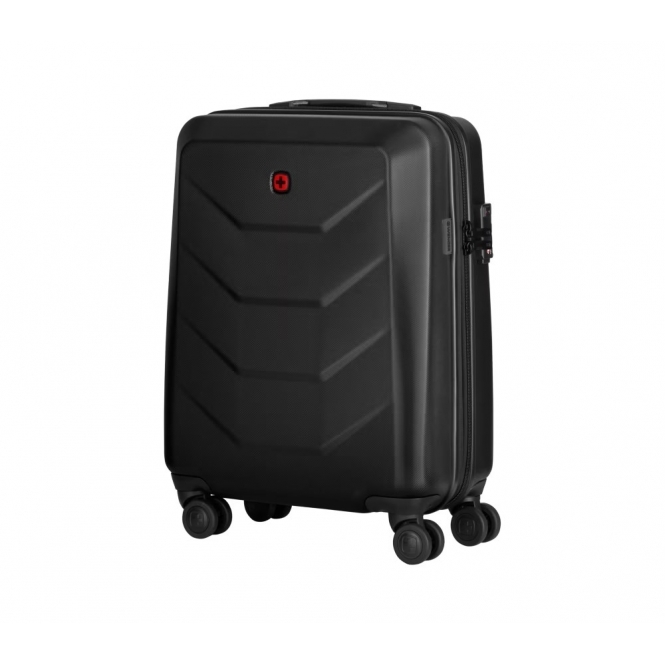 WENGER 36L Prymo Hard Shell Luggage Suitcase, Black