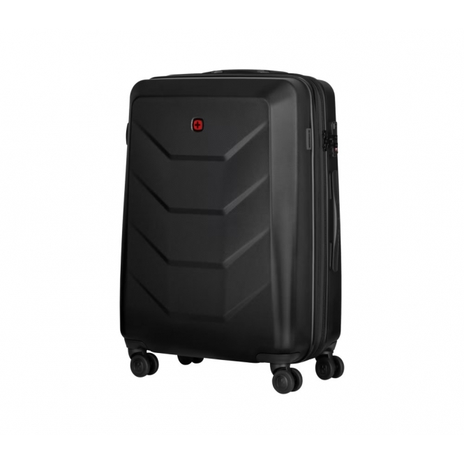 WENGER 59L Prymo Hard Shell Luggage Suitcase, Black