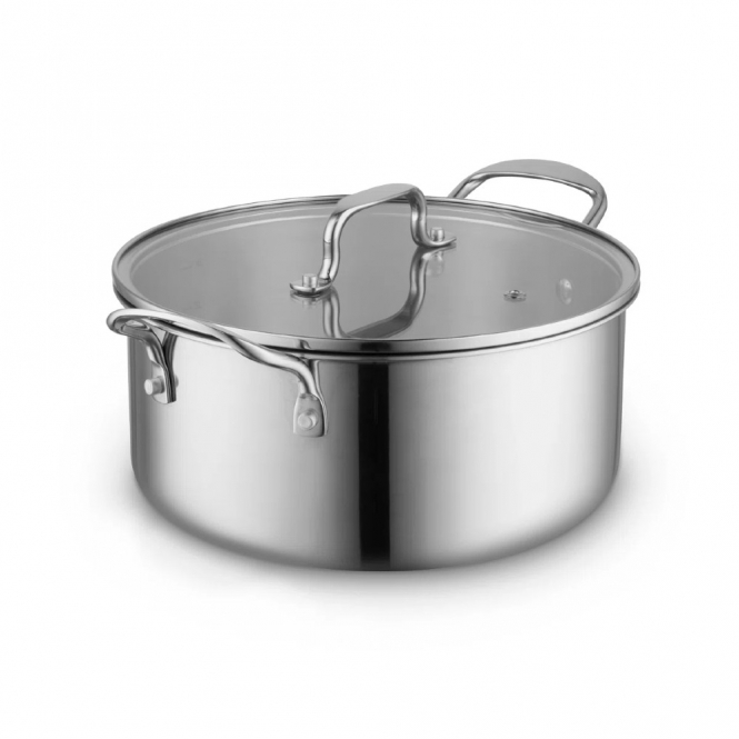 Sur La Table Core TriPly, 24cm Casserole Pan, Stainless Steel
