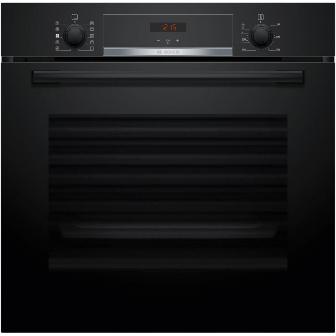 Bosch HQA534BB3B Single Oven Series 4, A+ Energy Rating, 71L Built-in Single Oven, Black