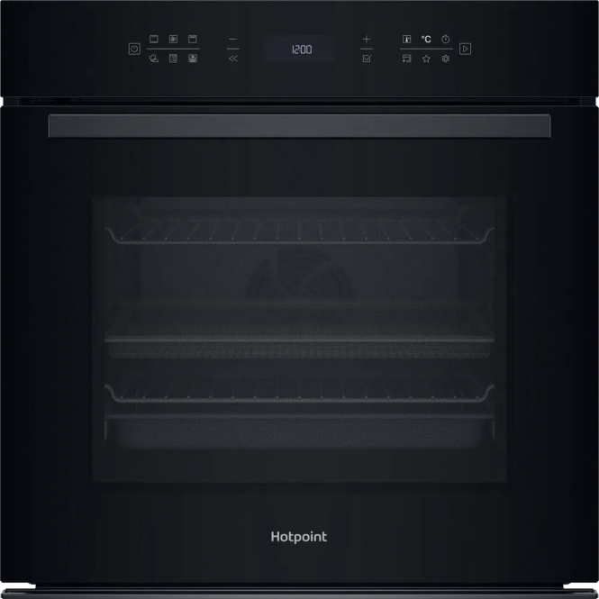 Hotpoint HOI68PT1SBUK  Class 6, A+ Energy Rating Built-In Single Oven, Pyro & Hydro, Black