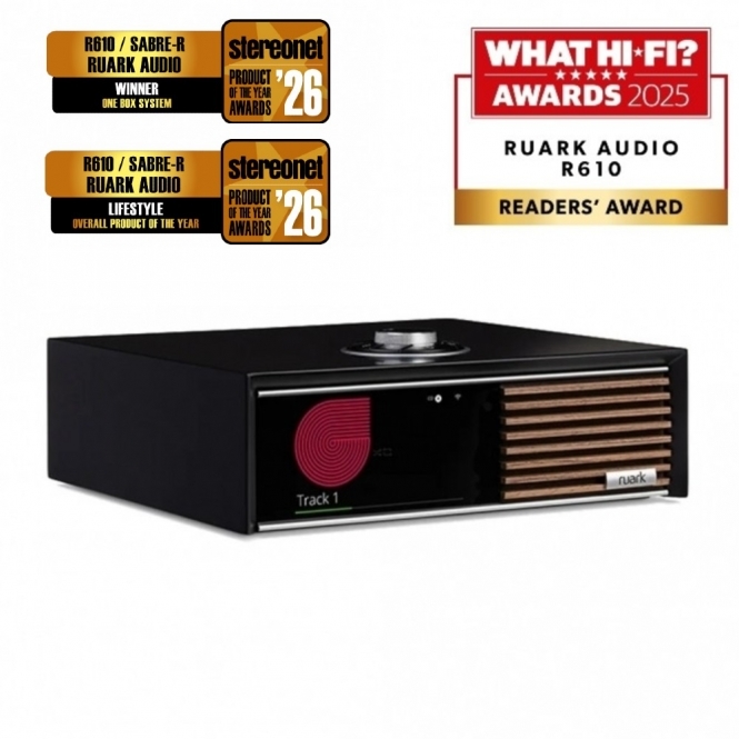Ruark R610 Music Console, Satin Charcoal Lacquer