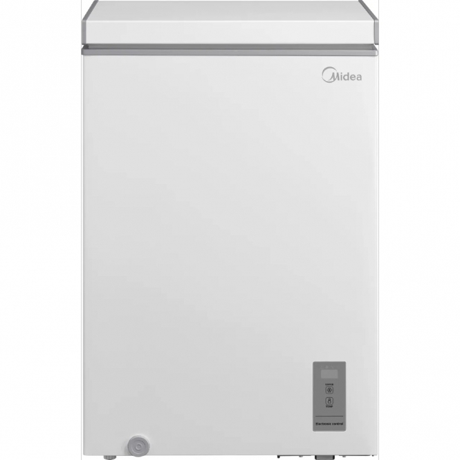 Midea MDRC154FZE01 99L, E Energy Rating, Chest Freezer, White 