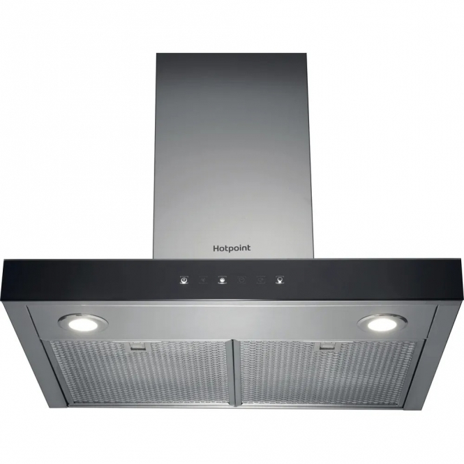 Hotpoint PHBS68FLTIX1 T-Box Hood, 60cm, Black