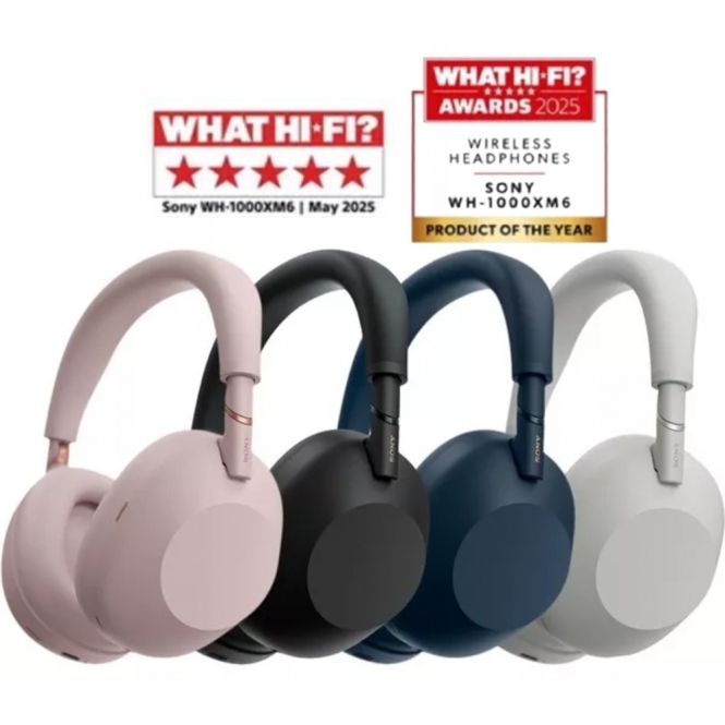 Sony WH-1000XM6 On-Ear Wireless Noise Cancelling Headphones