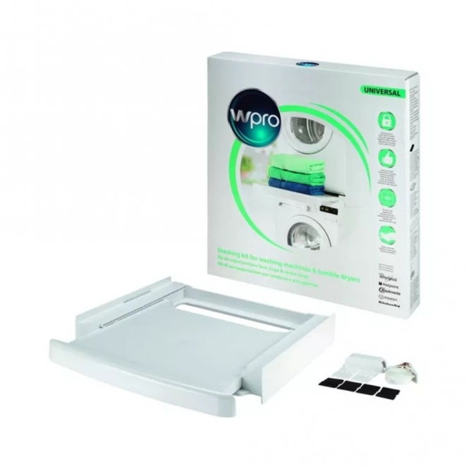 Wpro Universal Stacking Kit with Slide Out Shelf