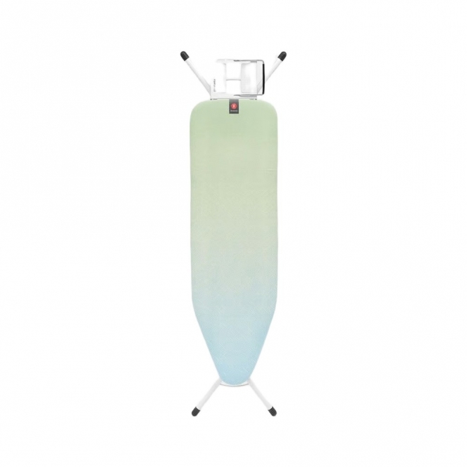 Brabantia Ironing Board B, Fairtrade Cotton, Soothing Sea