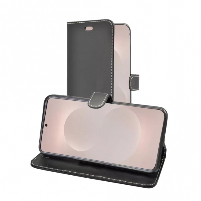 XQUISITE Galaxy S26 Plus, Wallet Case, Black