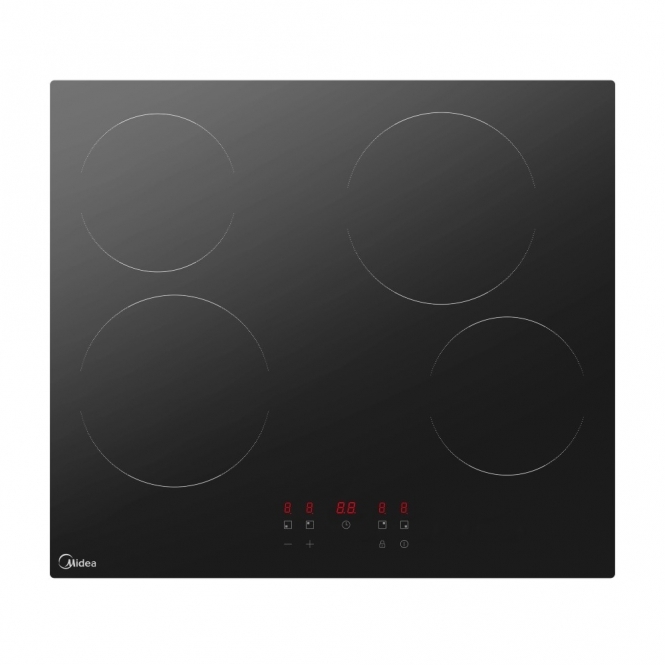 Midea MC6F6004R242 60cm Hob, Ceramic, Black