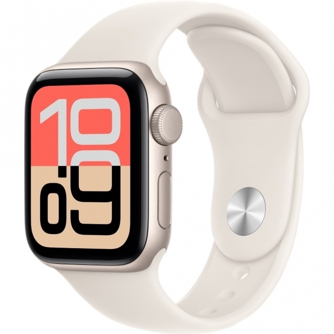 Apple Watch SE 3, 40mm, Starlight, Sport Loop