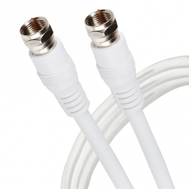 Maplin F-Type Male to Male TV Aerial Coax Cable 1.5m