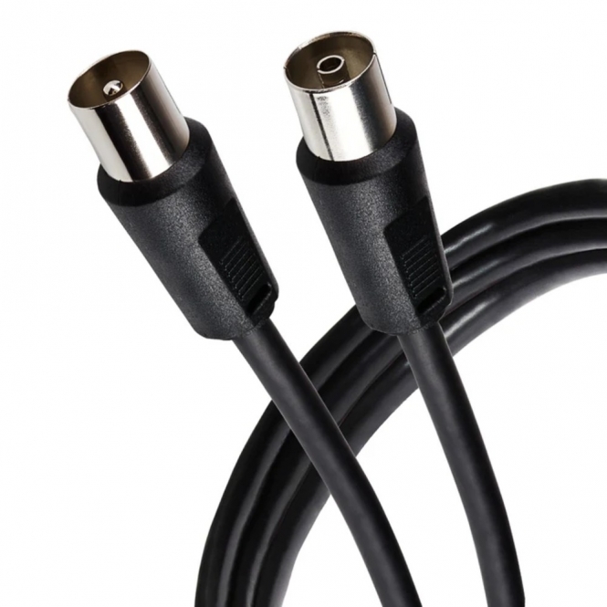 Maplin RF Male to RF Female TV Aerial Coax Cable 2m