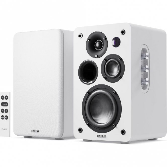 Majority D100X Bluetooth Bookshelf Speakers, White
