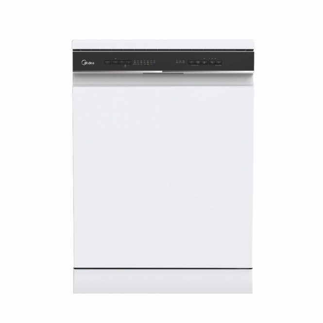Midea MDWPF1433CWDUK, 14 Place Settings, C Energy Rating, Freestanding 60cm Dishwasher, White
