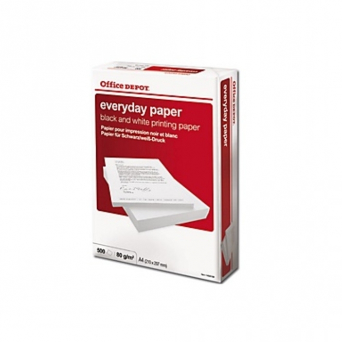 Office Depot  A4 Everyday Paper COPY PRINTER 80gsm 500 Sheets