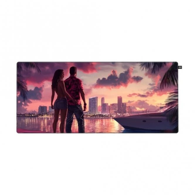 Cherry GP5 XL Gaming Surface Mat, Non Slip, Miami Sunset