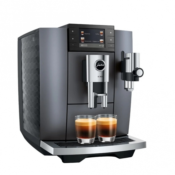 Jura E10 Bean to Cup Coffee Machine, Onyx Grey