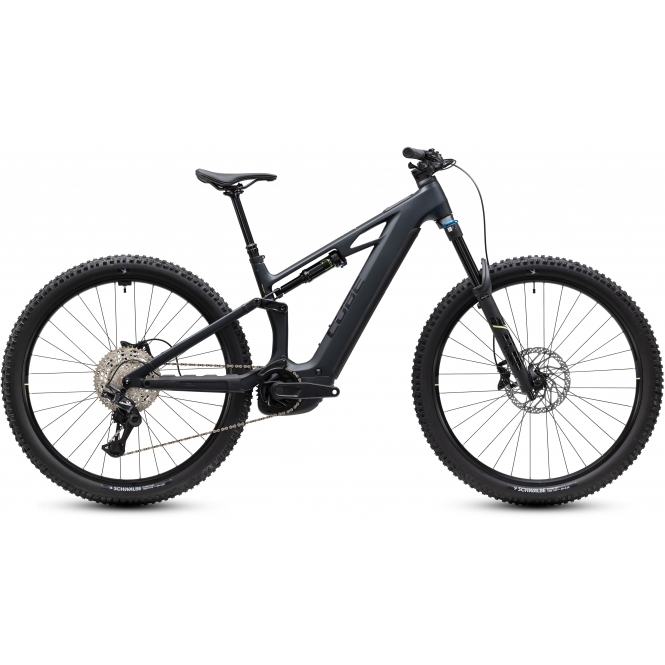 CUBE Stereo Hybrid ONE44 HPC Race, 800Wh, Coal/Green, Various Sizes