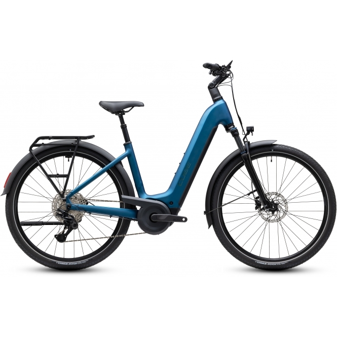 CUBE Touring Hybrid Pro, Easy Entry, 800Wh, Electric Blue/Prizm, Various Sizes