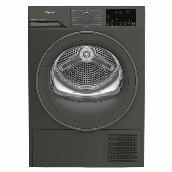 Hotpoint CHD93MGGUK 9kg, A++ Energy Rating, PetHairCare, Heat Pump Tumble Dryer, Grey