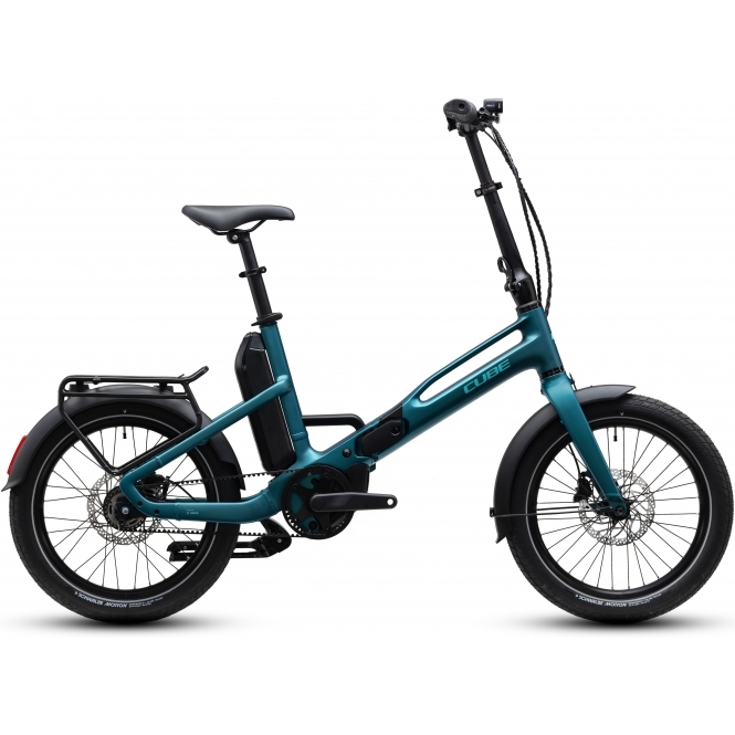 CUBE Fold Hybrid Deluxe, 540Wh, Metallicpetrol/Sea, One Size