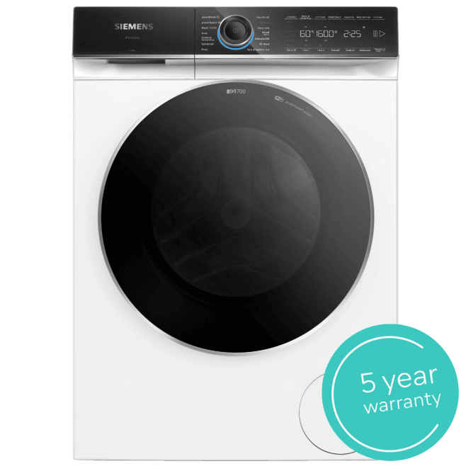 Siemens WG66B2A1GB  iQ700, 11kg, 1600rpm, A Energy Rating, Freestanding Washing Machine, White