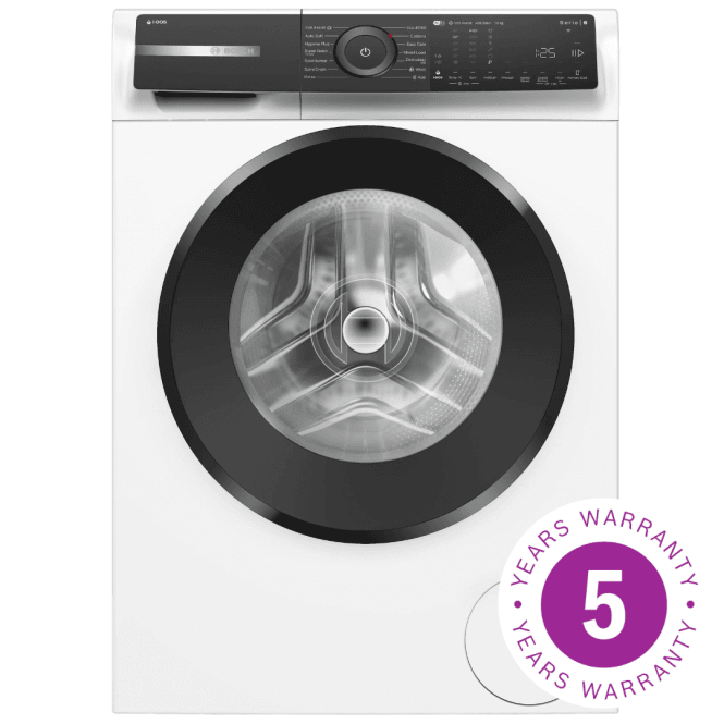 Bosch WGH254A0GB Series 6, 10kg, A Energy Rating, 1400rpm, i-DOS, White