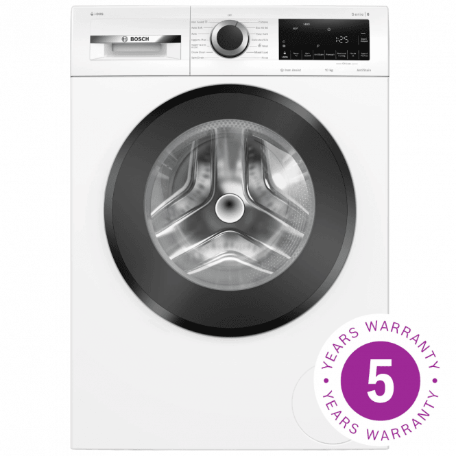 Bosch WGG254F1GB Series 6 10kg, 1400rpm, A Energy Rating, iDos Freestanding Washing Machine, White