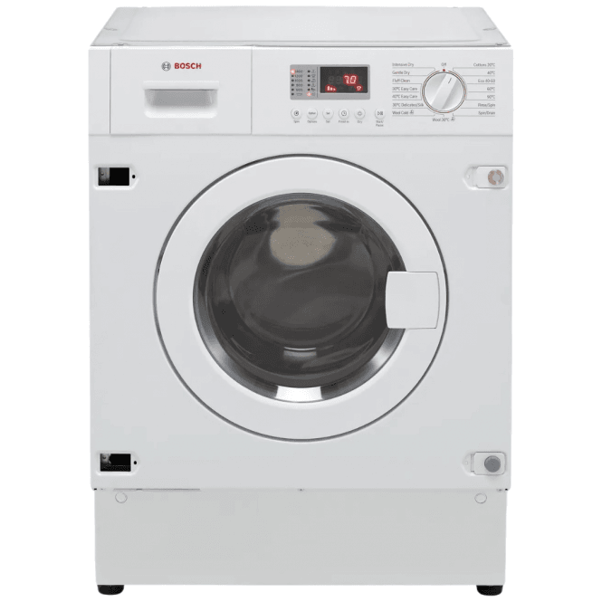Bosch WKD28352GB Series 4 7kg Wash, 4kg Dry Load, 1355rpm, E Energy Rating, Built in Washer Dryer, White