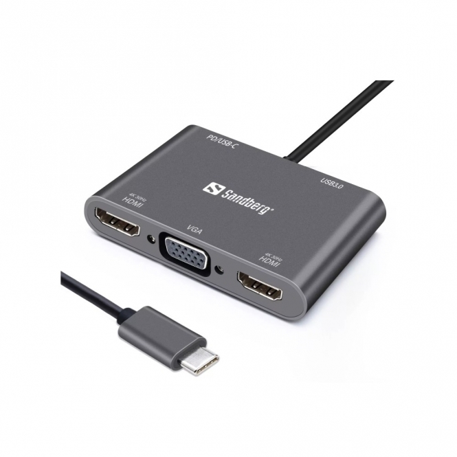 Sandberg USB-C Multi-Monitor Dock