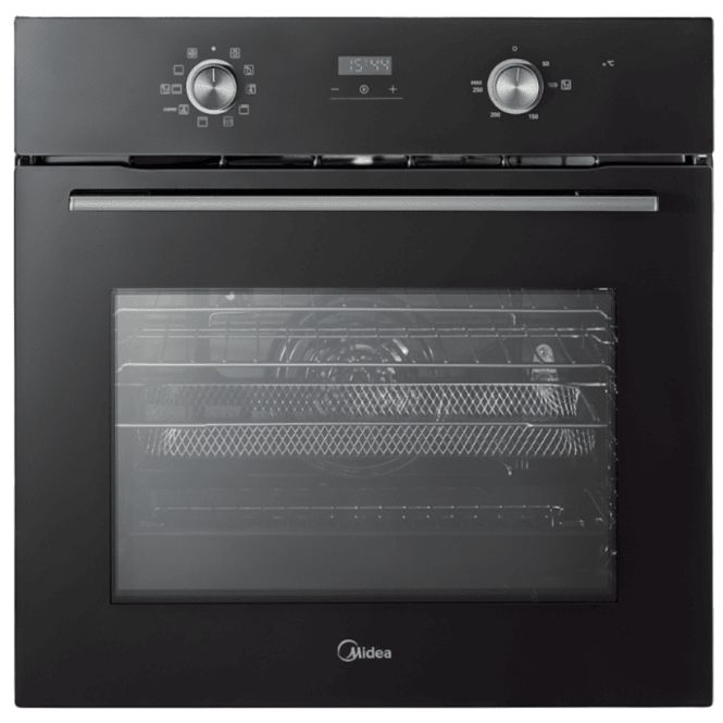 Midea MBO65M90D2CBK A+ Energy Rating, Xpress Fry, Built-In Single Oven, Black