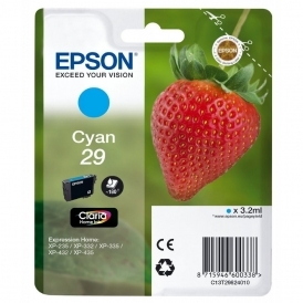 Genuine Cyan 29 Ink Cartridge - C13T29824010
