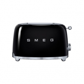 50's Retro Style 2 Slice Toaster, Black