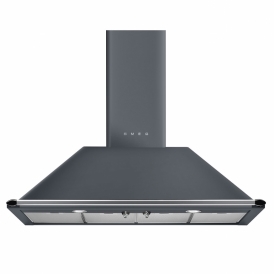 KT110GRE 110cm Victoria Chimney Hood, Slate Grey