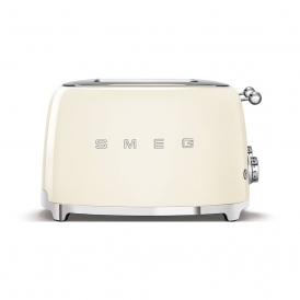 50s Retro 4 Slice Toaster, Cream
