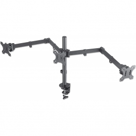 Triple LCD Monitor Desk Mount, Black