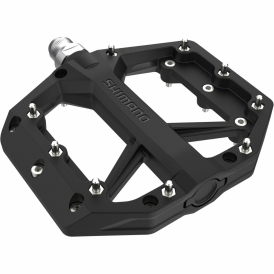 Resin Flat Pedals with Pins, Black