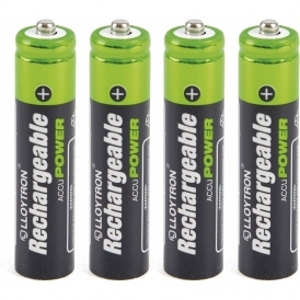 AAA Ni-MH 550mAh, Rechargeable Batteries, Pack of 4