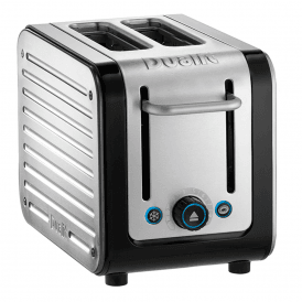 Architect 2 Slice Toaster, Black Body & Stainless Steel Panels