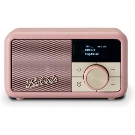 Revival Petite 2 DAB/DAB+/FM Bluetooth Portable Digital Radio, Dusty Pink