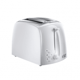 Textures 2 Slice Toaster, White