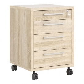 Prima Mobile Cabinet, Oak