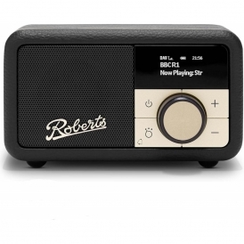 Revival Petite2 FM/DAB/DAB+ Portable Bluetooth Alarm Radio, Black