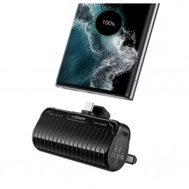 PlugON Pro-C 5000mAh 20W USB-C Power Delivery Ultra Small Powerbank & Kickstand, Black