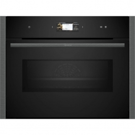 C24MS71G0B N90 A Energy Rating, Compact Pyrolytic Built-In Compact Oven with Microwave, Graphite