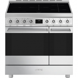 C92IPX2 Contemporary 90cm Induction Range Cooker, Stainless Steel