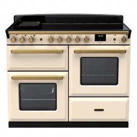 ESDLO110EIPPCRAB1 Estel Deluxe 110cm Induction Range Cooker, Pale Cream & Brass