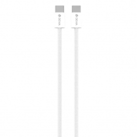 1m (60W) Woven Braided Power Delivery USB-C to USB-C Cable, White