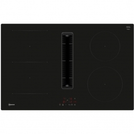 V58NBS1L0 N50 80cm, Integrated Ventilation System Induction Hob, Black